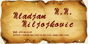 Mlađan Miljojković vizit kartica
